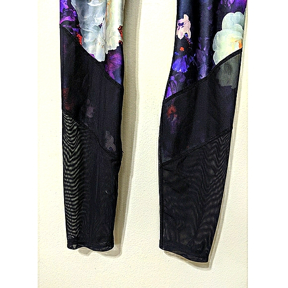 🌸NWOT JoyLab Highrise Floral Mesh Leggings - Picture 6 of 7